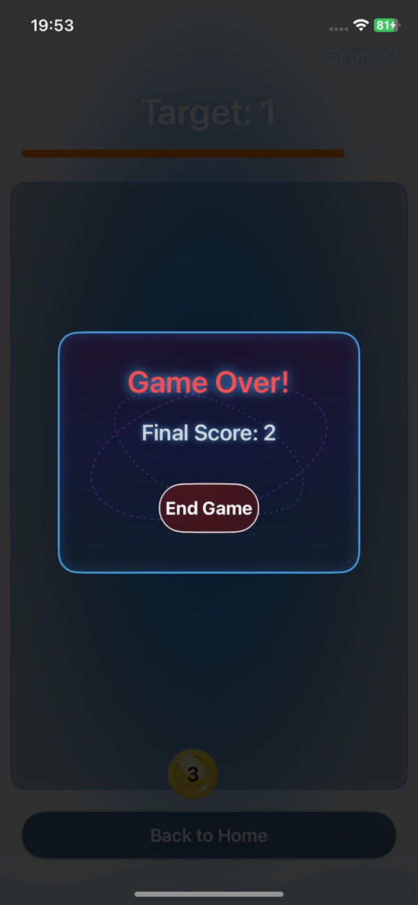 Level completion screenshot